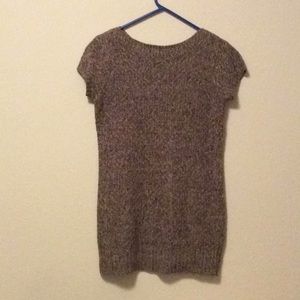 Brown Marbled sweater dress